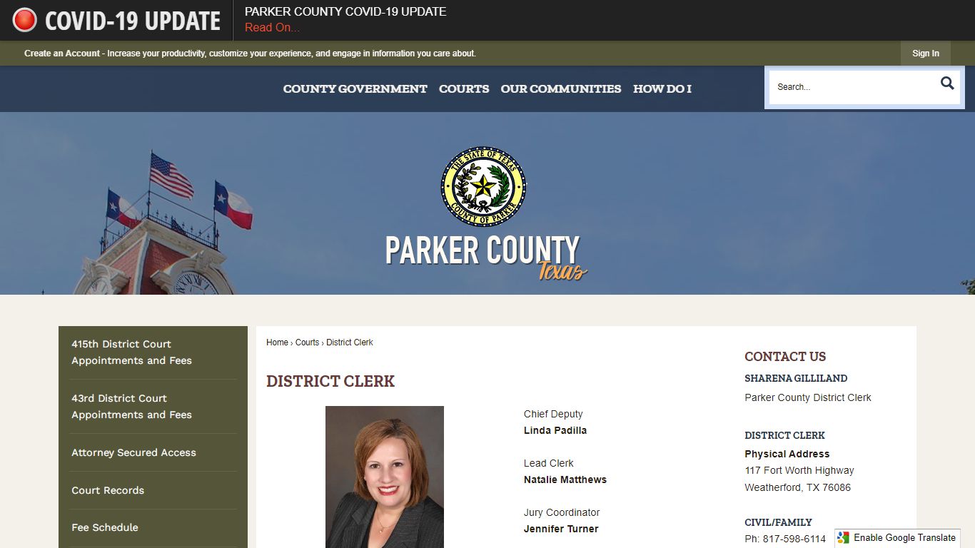 District Clerk | Parker County, TX - Official Website